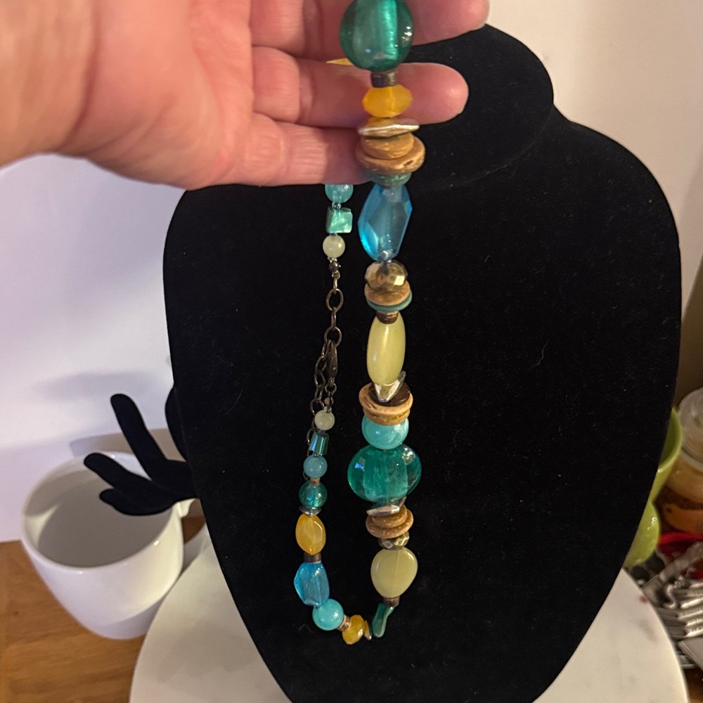 Ruby Rd. Turquoise and Amber Beaded Necklace - Picture 13 of 17
